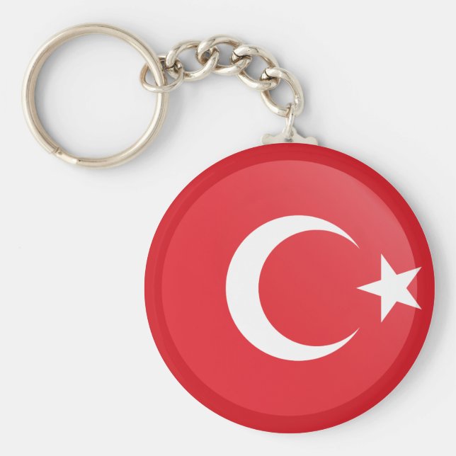 Türkische Flagge Schlüsselanhänger (Vorne)
