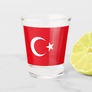 Türkische Flagge Schnapsglas