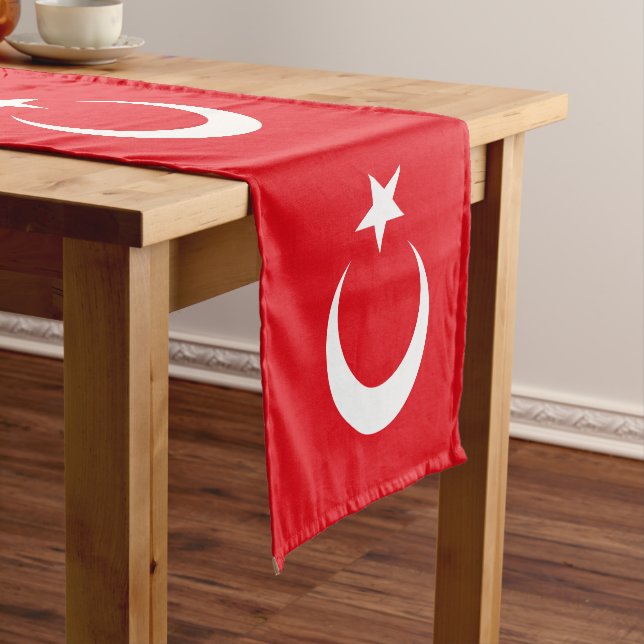 Türkische Flagge & Sporthafen Dekoration / Türkei Kurzer Tischläufer (Beispiel)