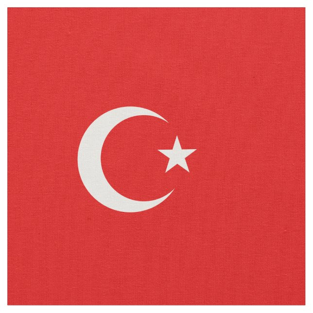 Türkische Flagge Stoff (Nahaufnahme)