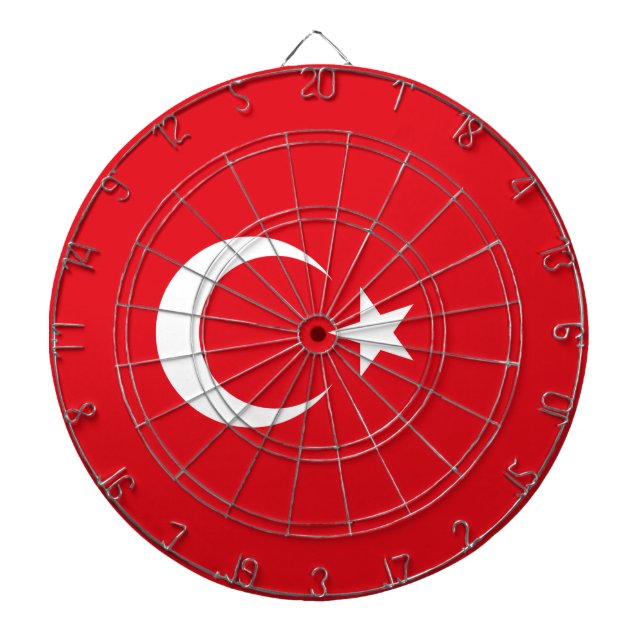 Türkische Flagge (Türkei) Dartscheibe (vorne)