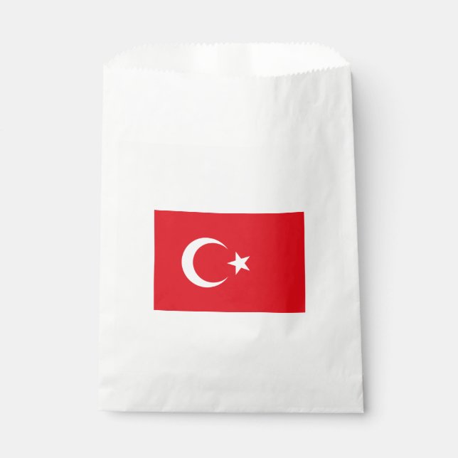 Türkische Flagge (Türkei) Geschenktütchen (Vorderseite)