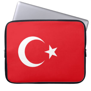 Türkische Flagge (Türkei) Laptopschutzhülle