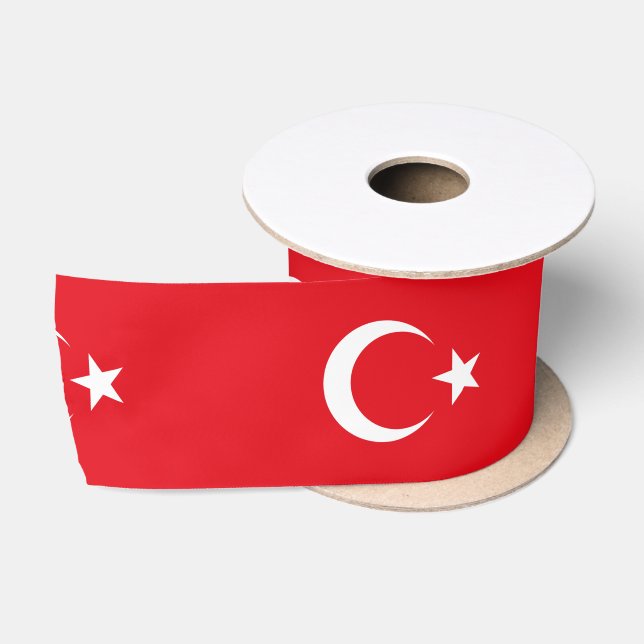 Türkische Flagge (Türkei) Satinband (Spule)