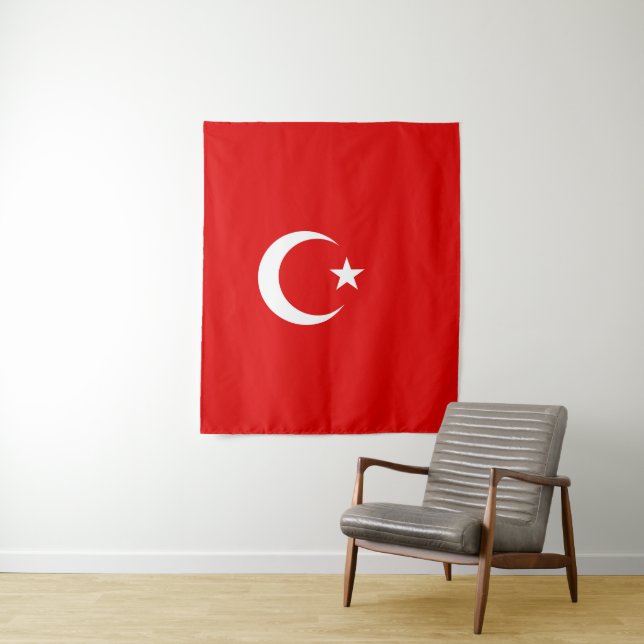 Türkische Flagge Wandteppich (Beispiel)