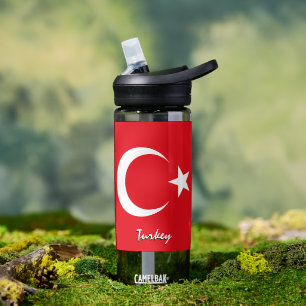 Türkische Flasche, patriotische türkische Flagge Trinkflasche