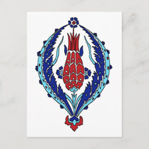 Türkische Fliese Postkarte