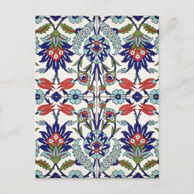 Türkische Fliese Postkarte (Vorderseite)