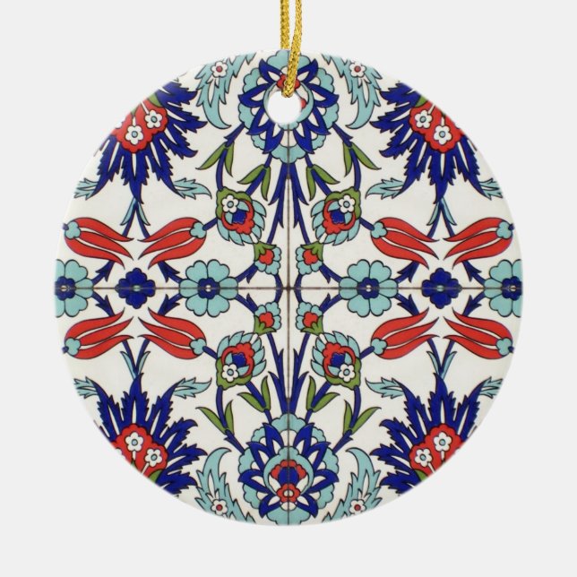 Türkische Fliesenschmuck Keramik Ornament (Vorne)