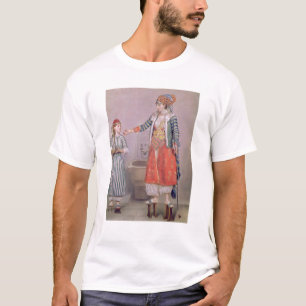 Türkische Frau mit ihrem Servant T-Shirt