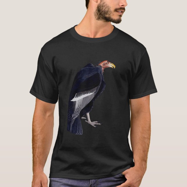 Türkische Geier Vintage Illustration T-Shirt (Vorderseite)