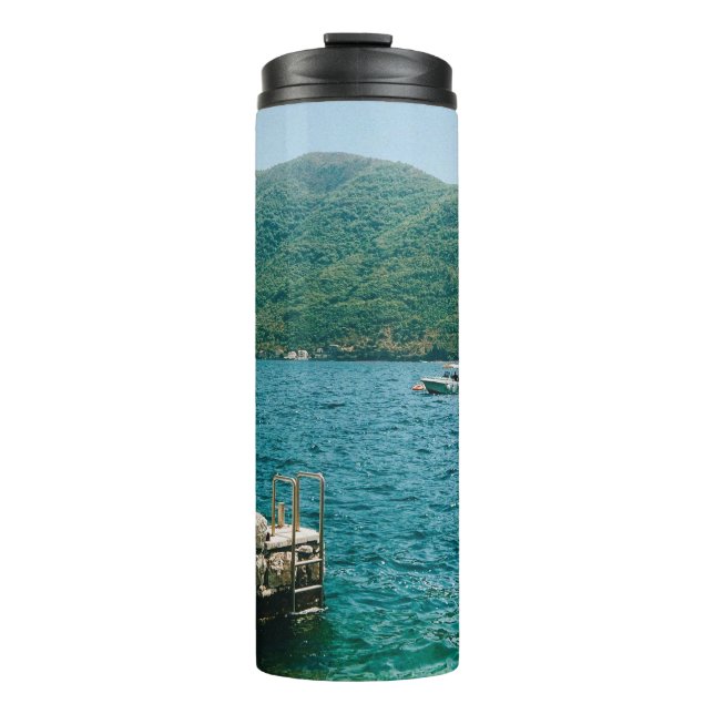 Türkische Gewässer von Perast - Montenegro Thermosbecher (Vorderseite)