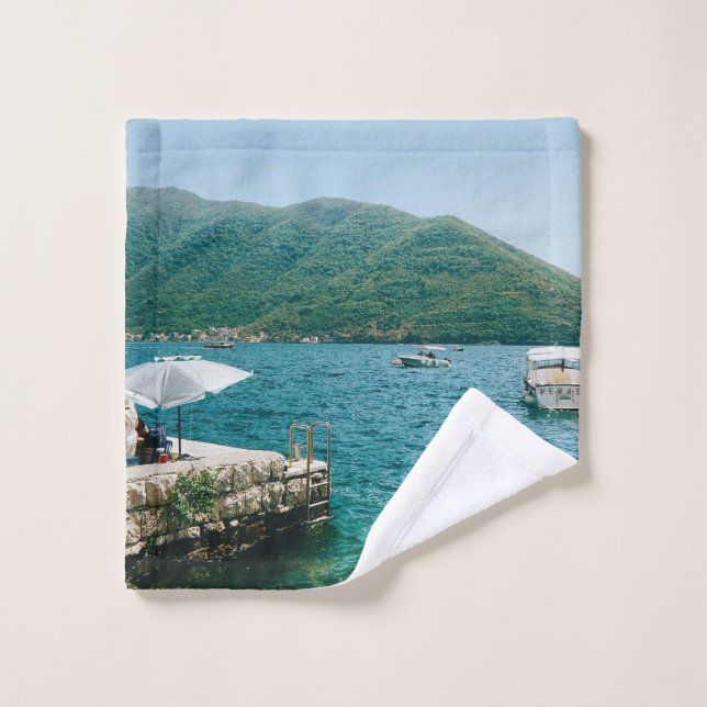 Türkische Gewässer von Perast - Montenegro Waschlappen (Waschlappen)