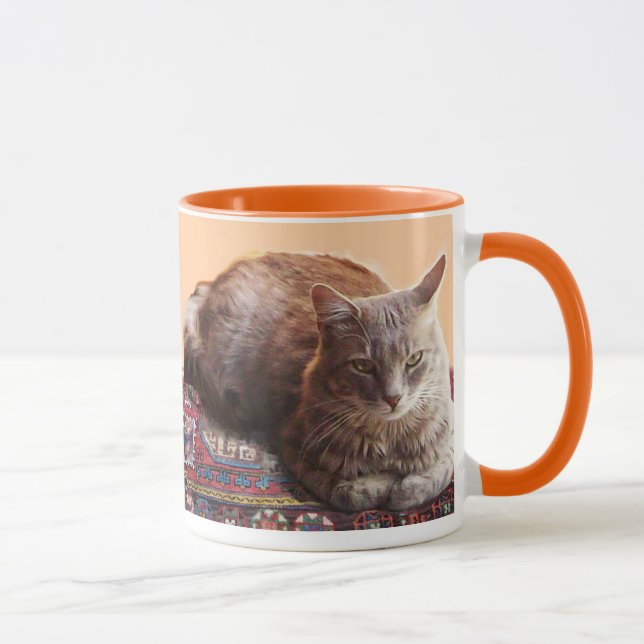 TÜRKISCHE KATZE AUF DEM ALTEN KARPET TASSE (Rechts)