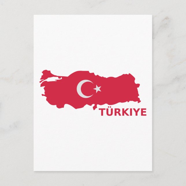 Türkische Landkarte Türkiye Postkarte (Vorderseite)