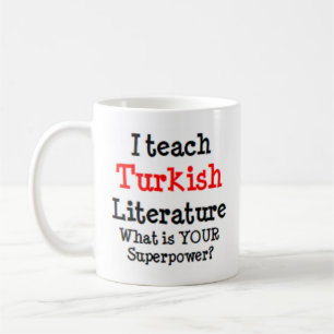 Türkische Literatur lehrt Kaffeetasse