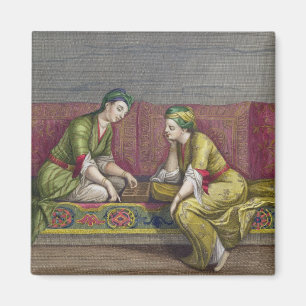 Türkische Mädchen, Mangala spielend, 18. Magnet