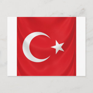 Türkische Nationalflagge Postkarte