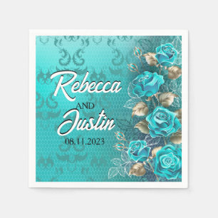 Türkische Rose Tiffany Floral Modern Boho Serviette