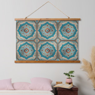 Türkische schöne alte Muster TrendCollection Wandteppich Mit Holzrahmen