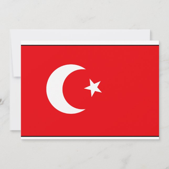Türkische T - Shirt und Geschenke unter der Flagge (Vorderseite)