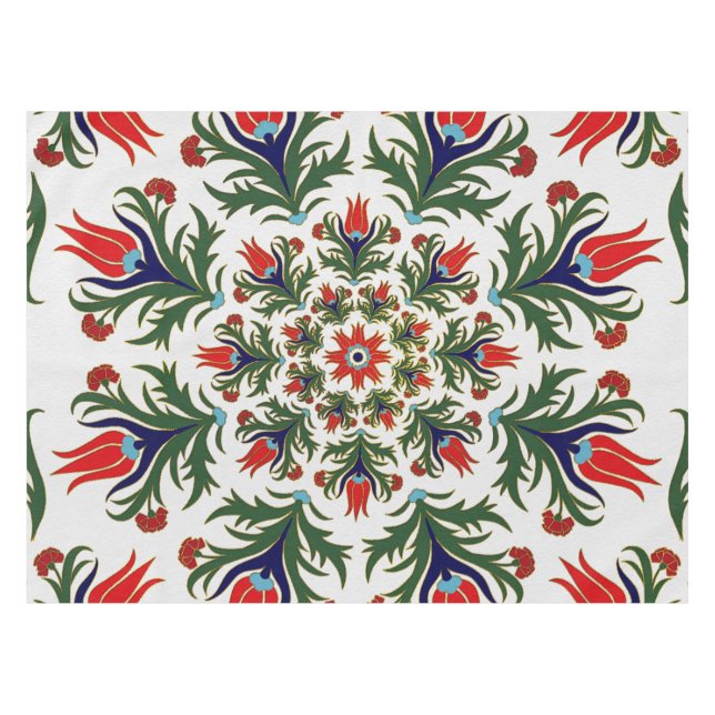 Türkische Tulpe - Osmanefliese Tischdecke (Vorderseite (Horizontal))