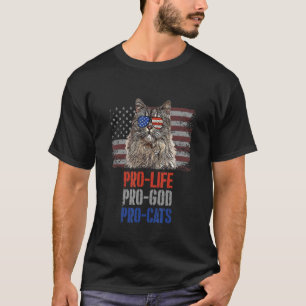 Türkische Van Katze Pro Leben Pro Gott Pro Katzen T-Shirt