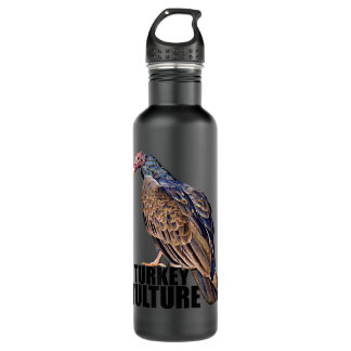 Türkische Vulture Buzzard Illustration Edelstahlflasche