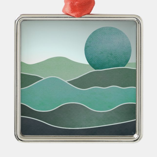 Türkische Weltlandschaft Ornament Aus Metall (Vorne)