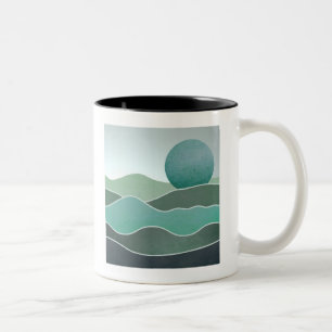 Türkische Weltlandschaft Zweifarbige Tasse
