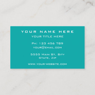 Türkische White Modern Beruflich Business Card Visitenkarte