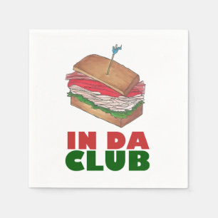 Türkischer Club Sandwich IN DA CLUB Feinschmecker  Serviette