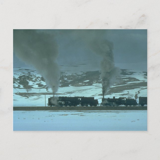 Türkischer Dampf Power eine Fracht von Sivas nach  Postkarte (Vorderseite)