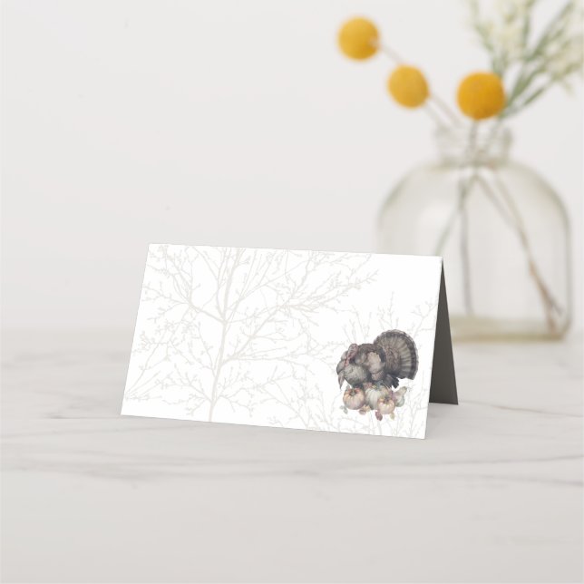 Türkischer Erntedank Platzkarte (Vorderseite)