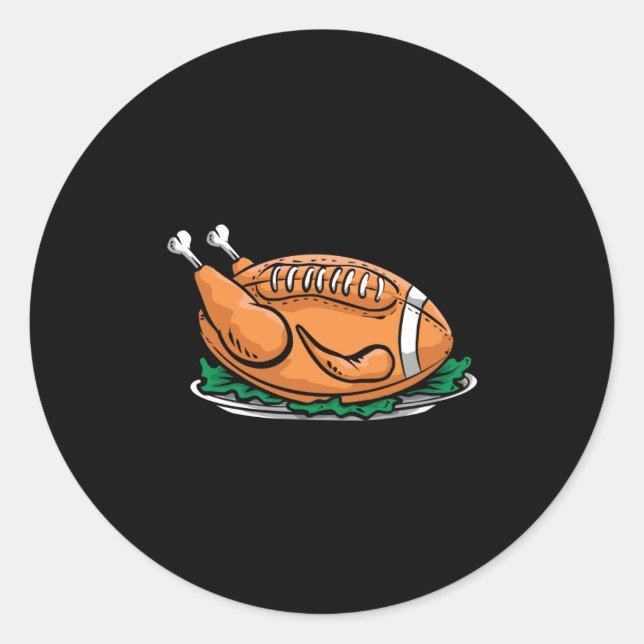 Türkischer Fußball Runder Aufkleber (Vorderseite)