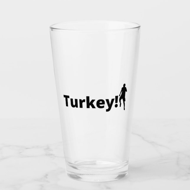 türkischer Fußballspieler Glas (Vorderseite)