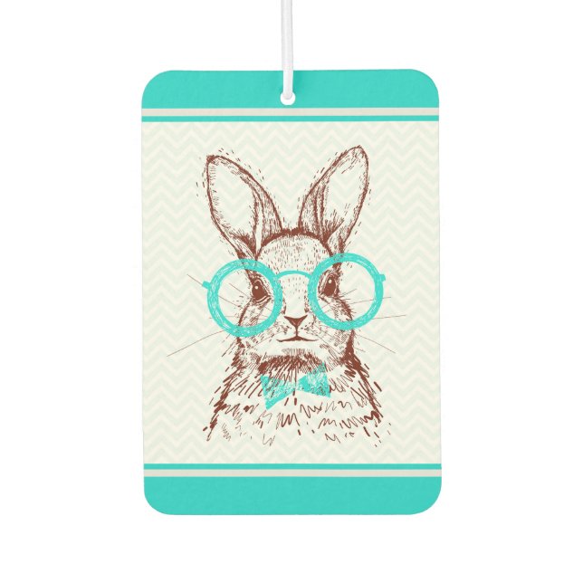Türkischer Hipster Osterhase | Urlaub Autolufterfrischer (Vorderseite)