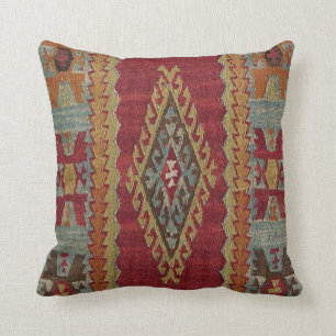 Türkischer Kilim-Teppich Kissen
