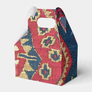 Türkischer Kilim-Teppich-Rot Blau Antik Geschenkschachtel
