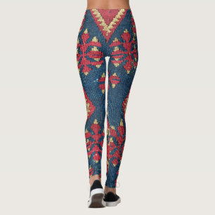 Türkischer Kilim Teppich Rug Antik Rot Blau Leggings