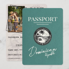 Türkischer Pass der Dominikanischen Republik Save The Date