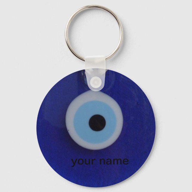 Türkischer Perlenaugenamulet Schlüsselanhänger (Vorderseite)
