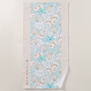 Türkischer Sand Strand Monogram Beach Handtuch