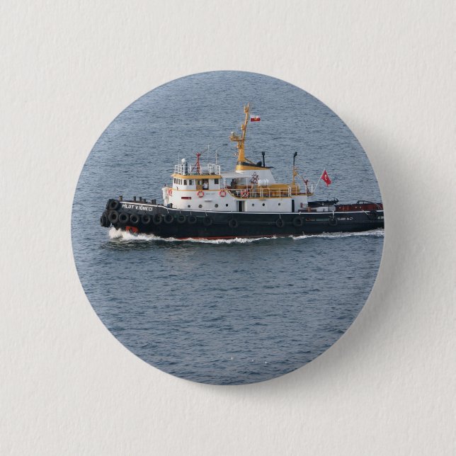Türkischer Schlepper in Istanbul Button (Vorderseite)