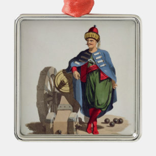 Türkischer Soldat, 'von den Kostümen vom Silbernes Ornament