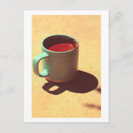 Türkischer Tasse-Cup mit Kaffee-Rich Foie Postkarte