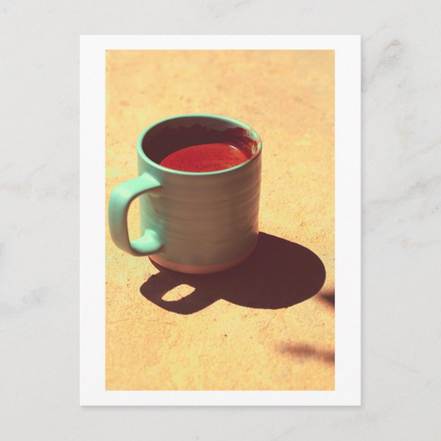 Türkischer Tasse-Cup mit Kaffee-Rich Foie Postkarte (Vorderseite)