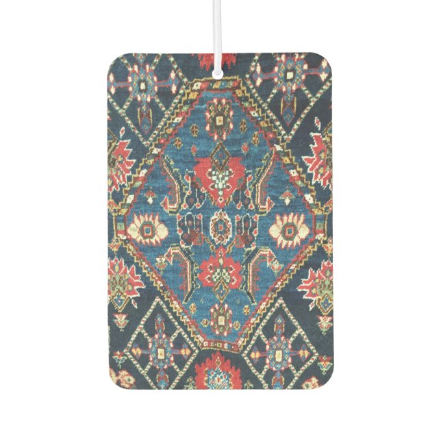 Türkischer Teppichboden aus der Antike, blau Autolufterfrischer (Vorderseite)