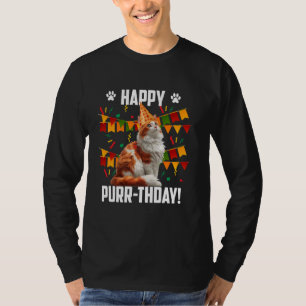 Türkischer Van GLÜCKY PURR-THDAY! Funny Turkish Va T-Shirt