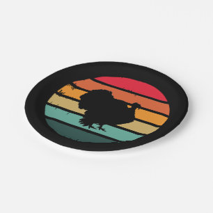 Türkischer Vogel-Erntedank erschüttert Vintager So Pappteller